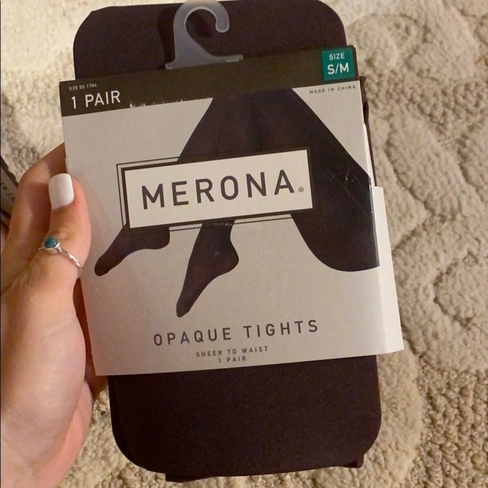 Brown/chocolate opaque NEVER WORN OR OPENED tights